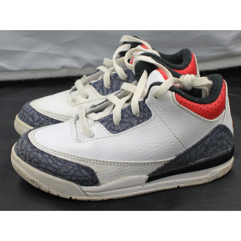 TD Nike Multicolor Air Jordan 3 Retro Denim DB0442-100 SZ 9